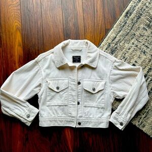 Abercrombie and Fitch corduroy cropped jacket.
